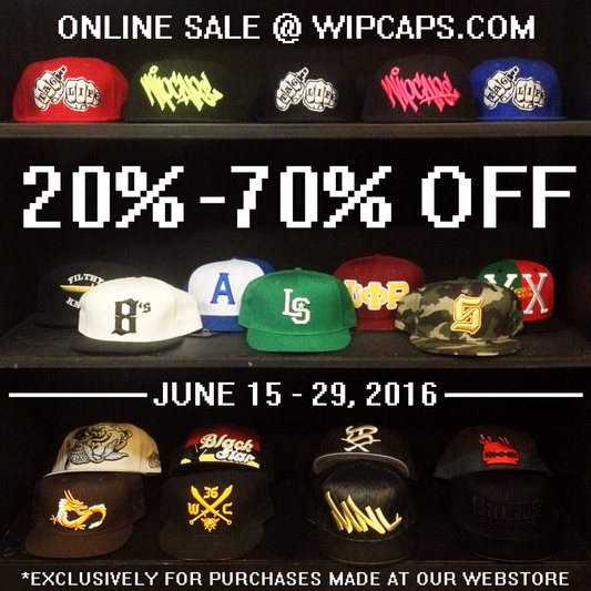 ONLINE SALE @ WIPCAPS.COM