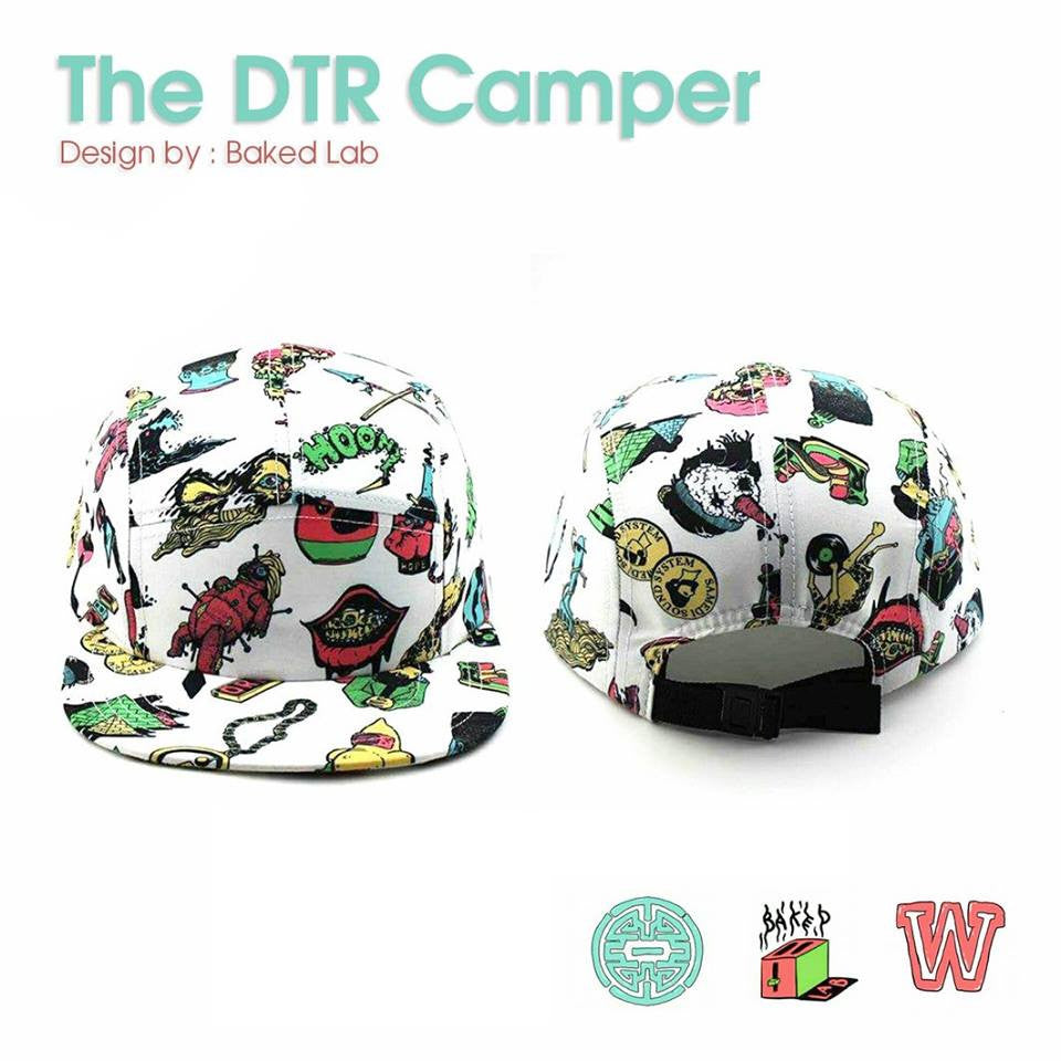 Dub Temple Records x WIPCAPS: The DTR Camper - Design by Baked Lab