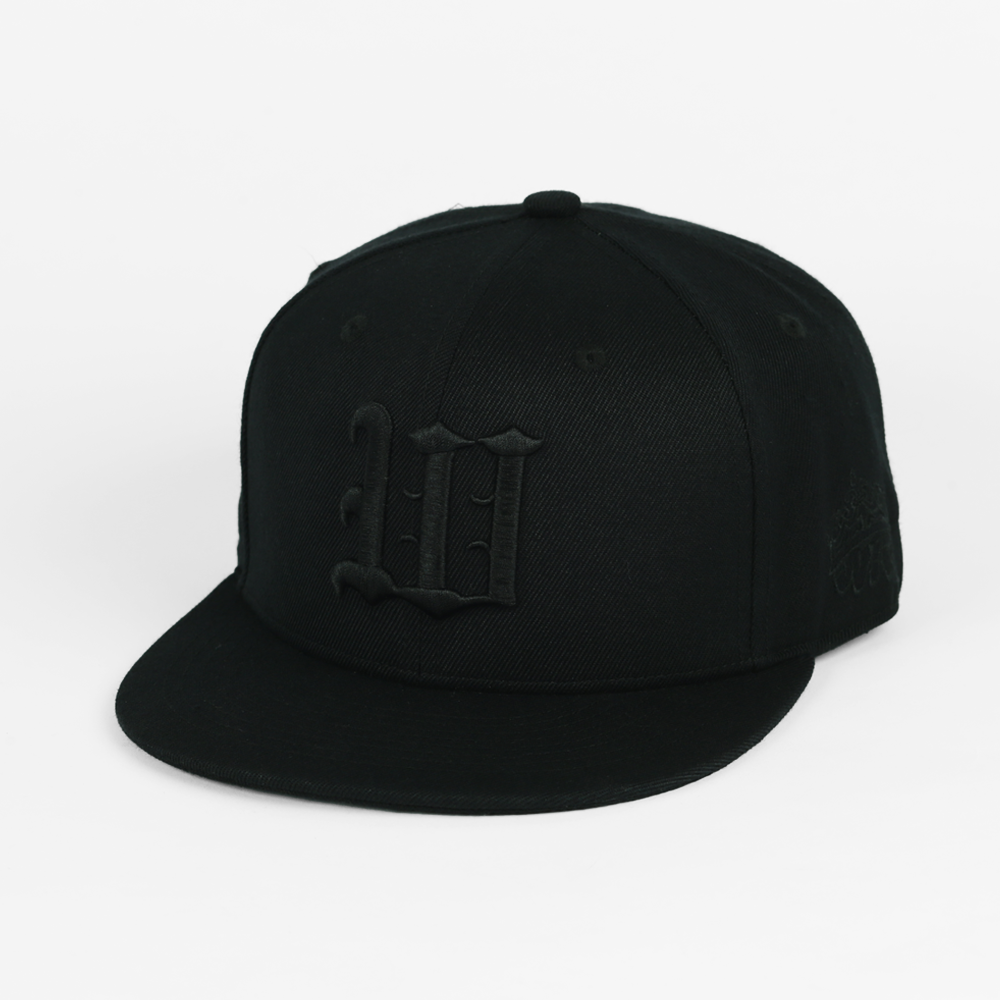 W Daily Pleasure Fitted Black | WIPCAPS Headwear – WIP CAPS