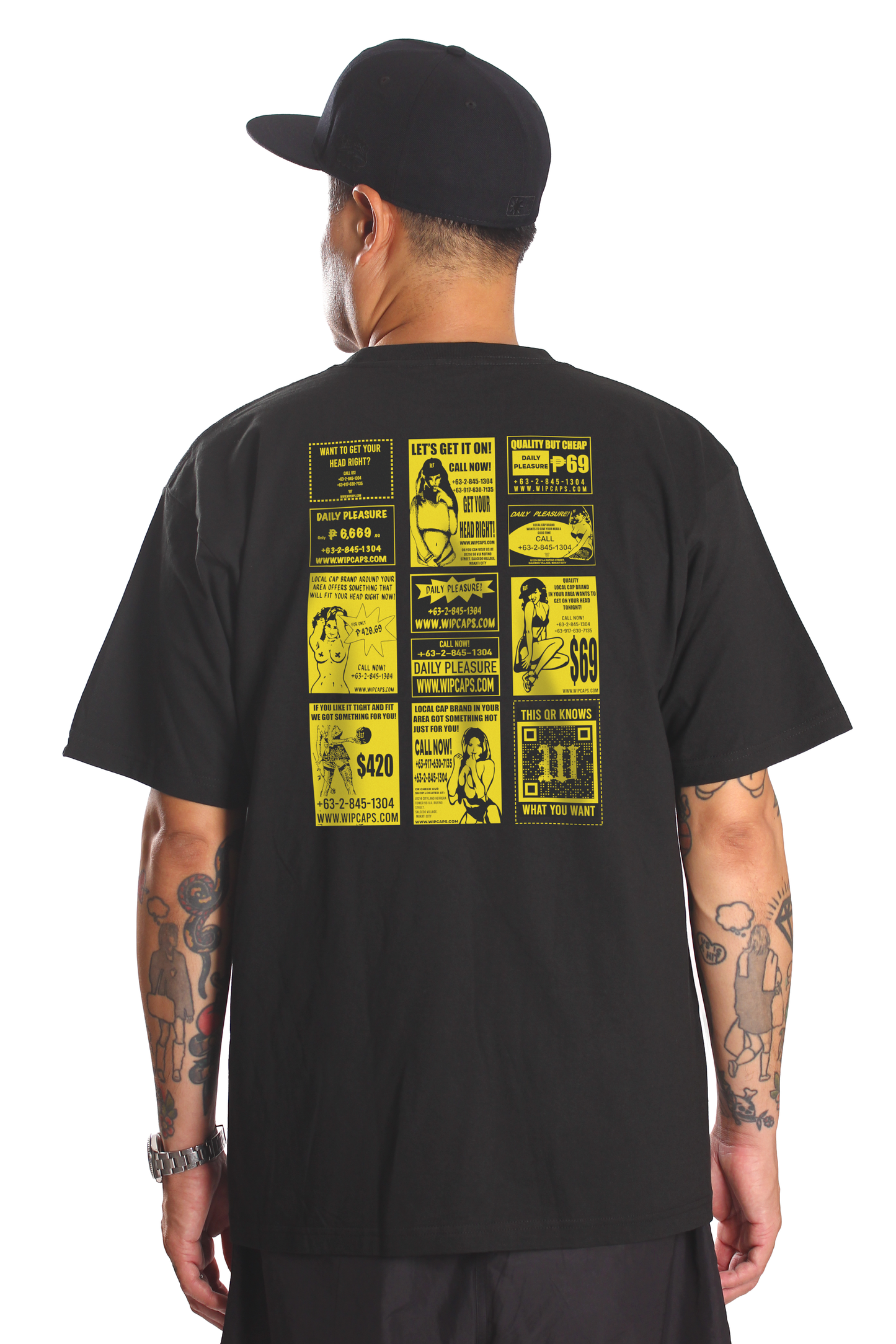 WPCPS 'Yellow Pages' Tee — Black