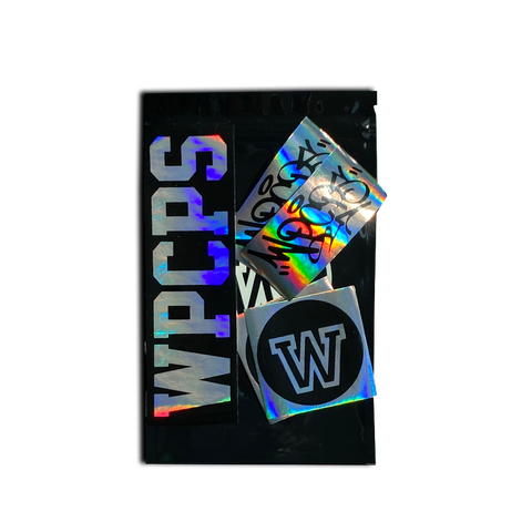 W Holographic Sticker Pack