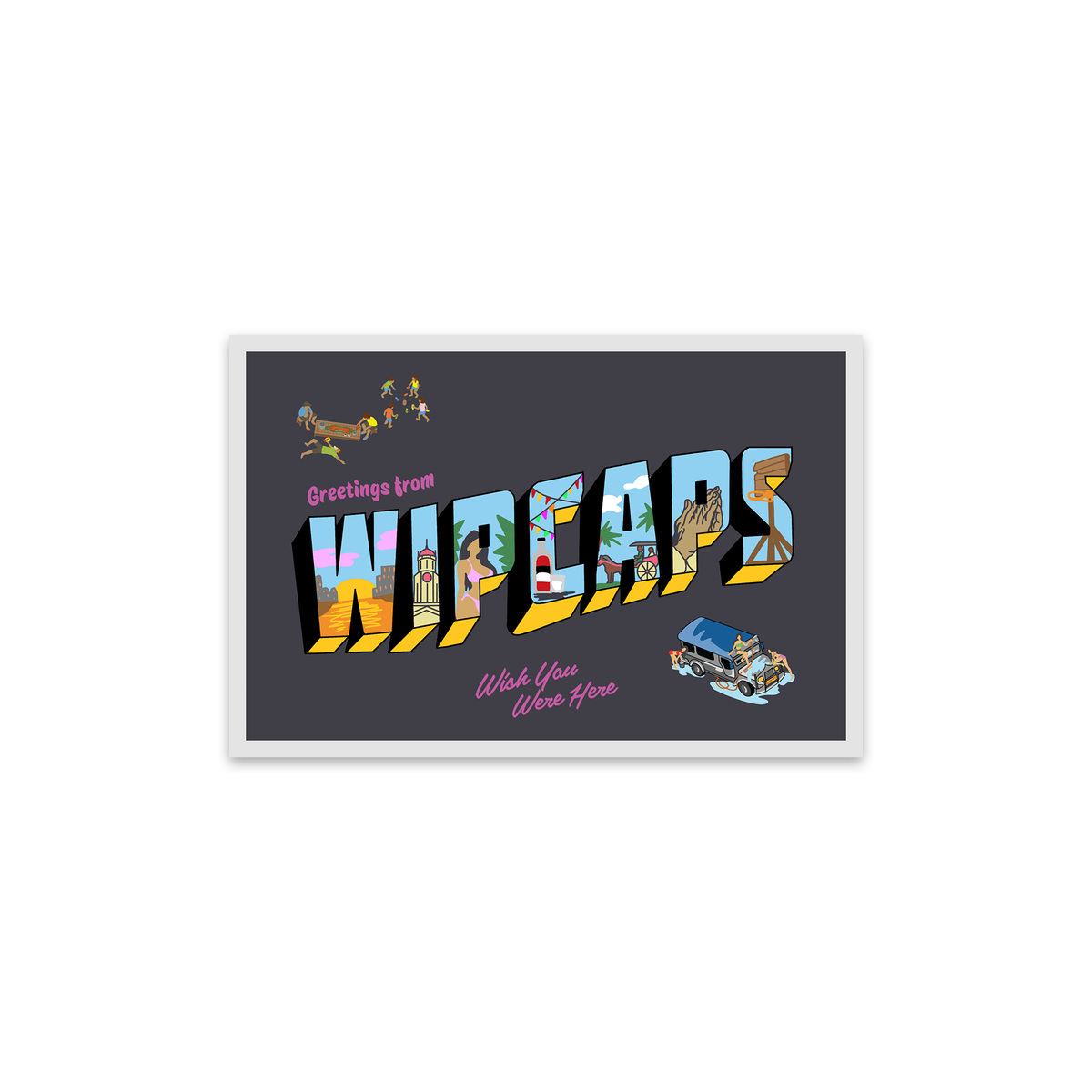 WIP Caps Postcard