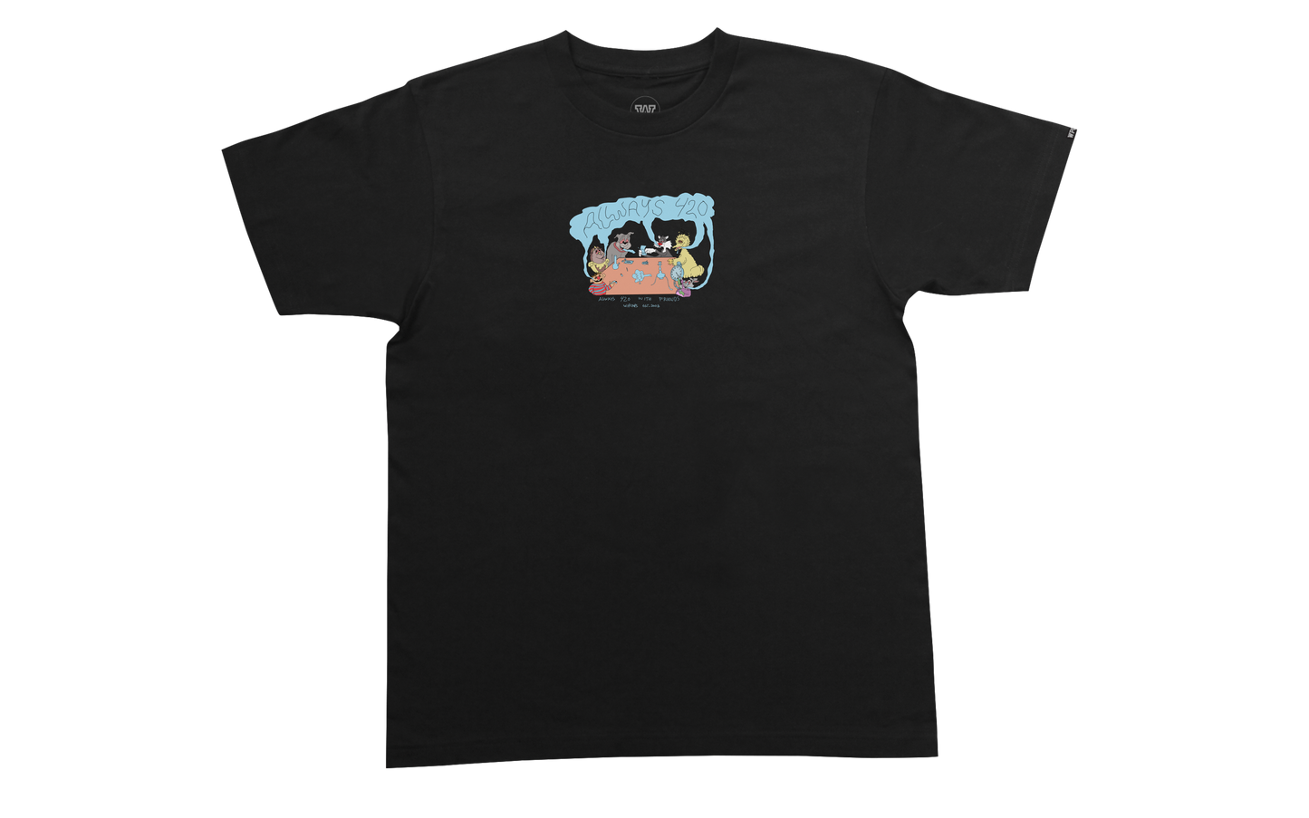 Always 420 Tee in Black – Always 420 2026 Collection