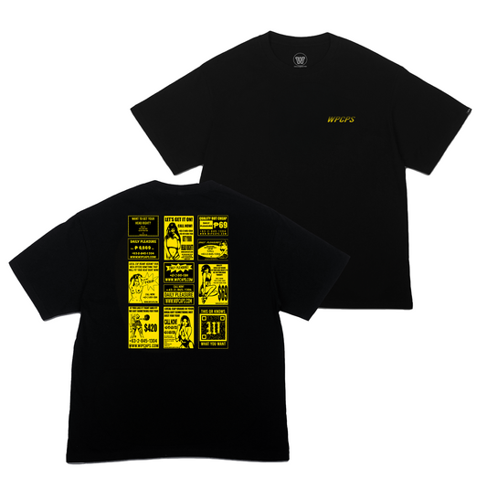 WPCPS 'Yellow Pages' Tee — Black